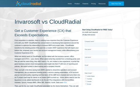 Invarosoft vs CloudRadial - MSPs need more than a Ticketing ...
