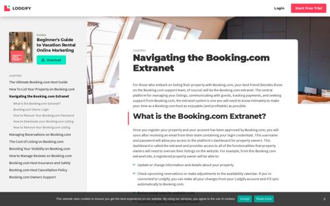 Navigating the Booking.com Extranet - Lodgify