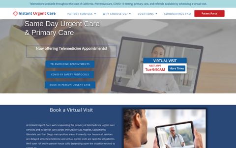 Instant Urgent Care: Urgent Care & Primary Care in CA