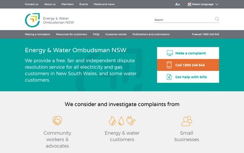 Energy & Water Ombudsman NSW (EWON)