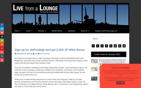 Sign up for JetPrivilege and get 2,000 JP Miles Bonus - Live ...
