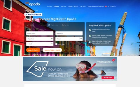 Finnair: Cheap flights, deals & reviews - Book now on Opodo