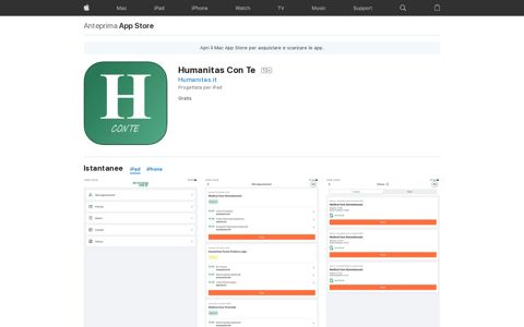 ‎Humanitas Con Te su App Store - Apple