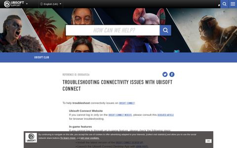 Troubleshooting connectivity issues with Ubisoft Connect ...