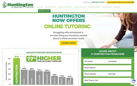 Huntington Learning Center franchise