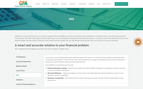 Management Information System(MIS) Services | GFA