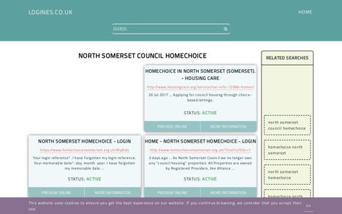 north somerset council homechoice - General Information ...