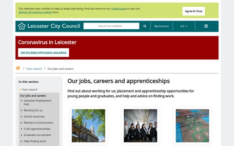 Our jobs, careers and apprenticeships - Leicester City Council