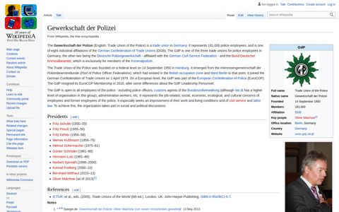 Gewerkschaft der Polizei - Wikipedia