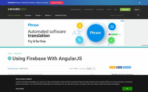 Using Firebase With AngularJS - Code Tuts - Envato Tuts+