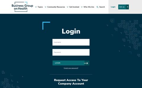 Login | Business Group on Health