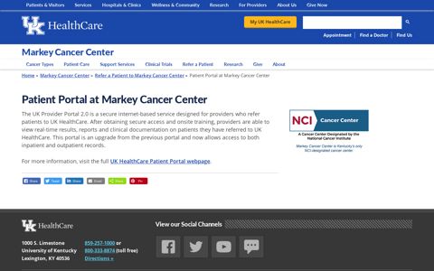 Patient Portal at Markey Cancer Center | UK HealthCare
