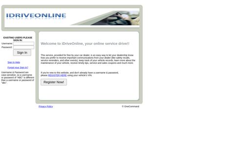 iDriveOnline – your online service drive