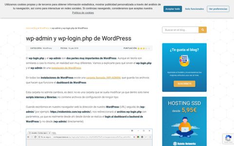 wp-admin y wp-login.php de WordPress - Raiola Networks