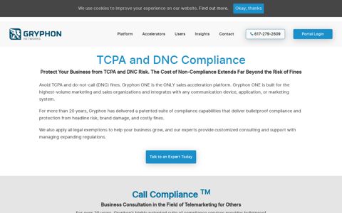 TCPA and DNC Compliance Services - Gryphon Networks