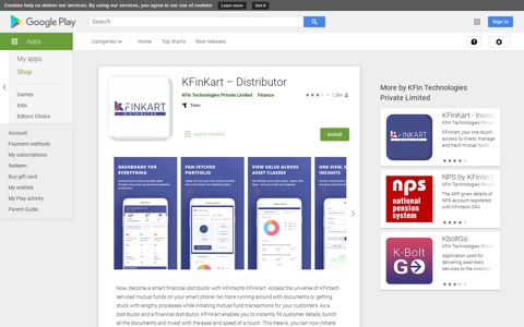 KFinKart – Distributor - Apps on Google Play