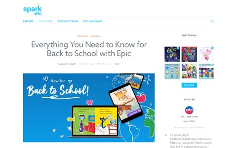 Epic School: Free Access for Students at Home | Back to ...