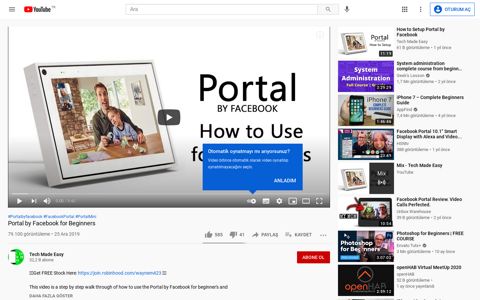 Portal by Facebook for Beginners - YouTube