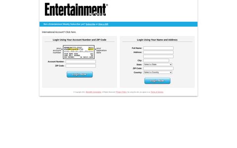 Entertainment Weekly Customer Service - w1.buysub.com
