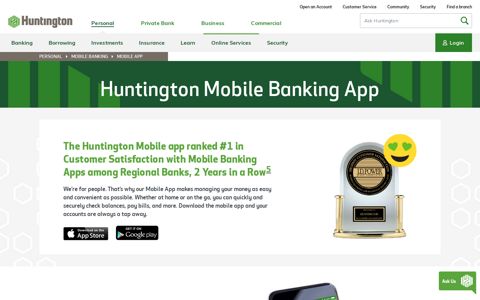 Mobile Banking App - Huntington Bank