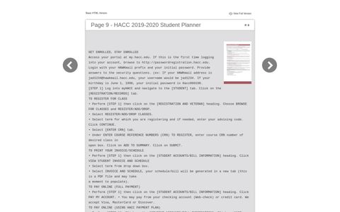 HACC 2019-2020 Student Planner - Global Date Books