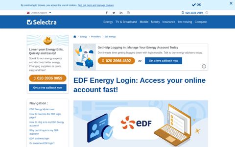 EDF Energy Login: Access your online account fast! - Selectra