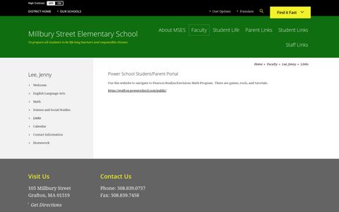 Power School Student/Parent Portal - Grafton Public Schools