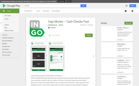 Ingo Money – Cash Checks Fast - Apps on Google Play