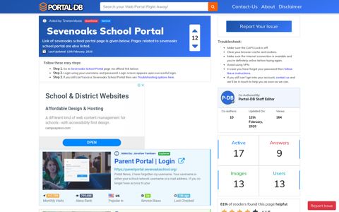 Sevenoaks School Portal