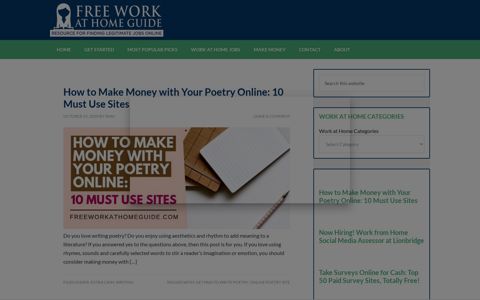 Free Work at Home Guide | Legit Online Jobs