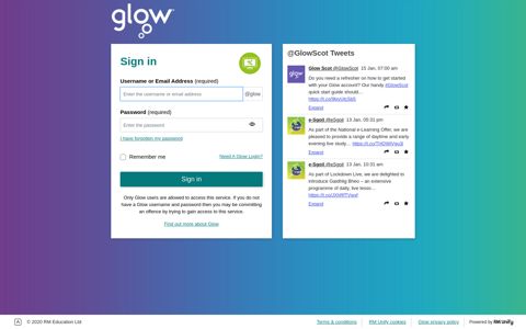 Glow - Sign In - Outlook