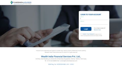 Login - FundsIndiaAdvisor