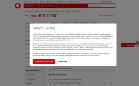 Humax HDR-4100C - Vodafone Kabel Deutschland ...