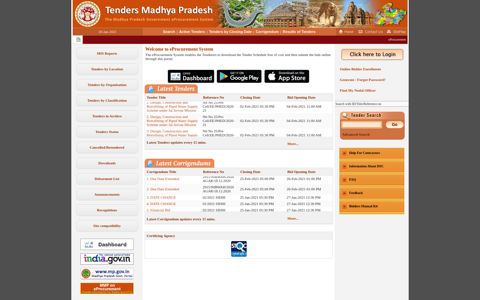 eProcurement System Government of Madhya Pradesh