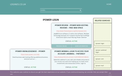ipower login - General Information about Login - Logines.co.uk