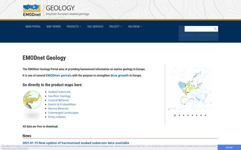 Geology | Discover Europe's seabed geology
