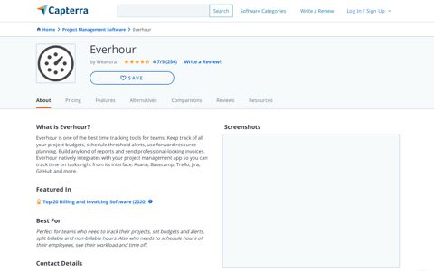 Everhour Reviews and Pricing - 2020 - Capterra