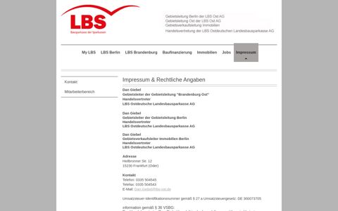 LBS Ost AG Gebietsleitung Berlin und Brandenburg ... - My LBS
