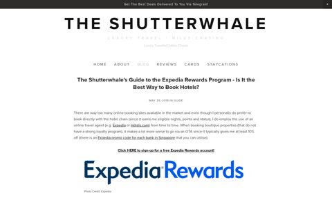 The Shutterwhale's Guide to the Expedia Rewards Program ...