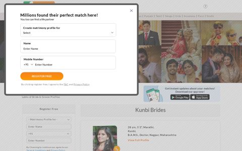 Kunbi Matrimony - Find lakhs of Kunbi Brides / Grooms ...