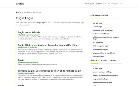 Eugin Login ❤️ One Click Access - iLoveLogin