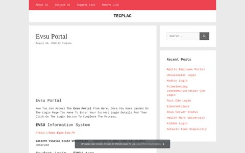 Evsu Portal - login portals | tecplac