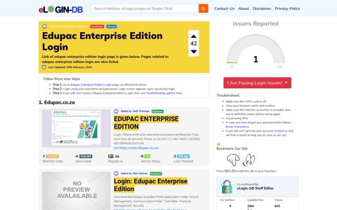 Edupac Enterprise Edition Login