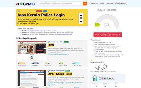 Iaps Kerala Police Login - login login login login 0 Views