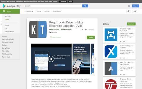 KeepTruckin Driver — ELD, Electronic Logbook, DVIR - Apps ...