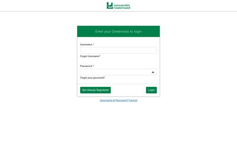 Leicestershire Client Portal