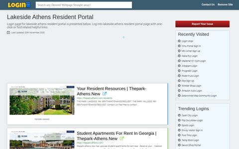 Lakeside Athens Resident Portal - Loginii.com