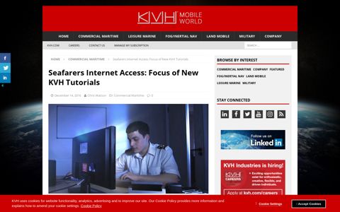 Seafarers Internet Access: Focus of New KVH Tutorials - KVH ...