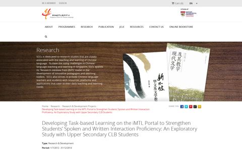Developing Task-based Learning on the iMTL Portal to ...