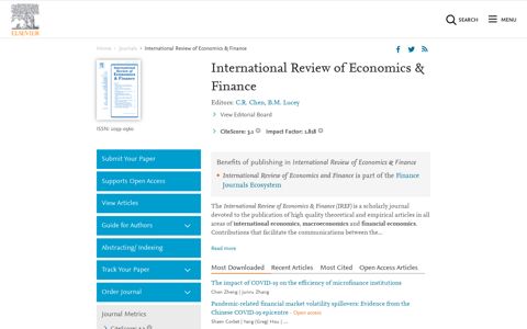 International Review of Economics & Finance - Journal ...